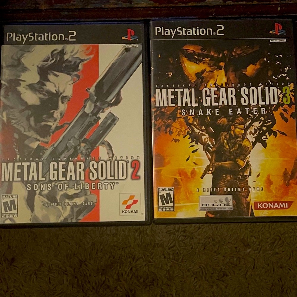 Sony PlayStation 2 Metal Gear Solid 2 & 3 Bundle